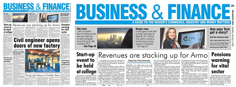 Armo's expansion featured in local Shropshire publications!