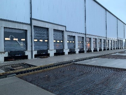 Armo 2-Hour Fire Roller Shutter Doors installed in New distribution Food Centre in Scotland