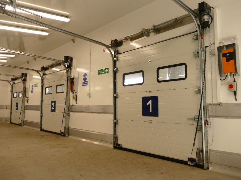 Armo Insulated Sectional Overhead Doors installed into new client's premises in Lincolnshire